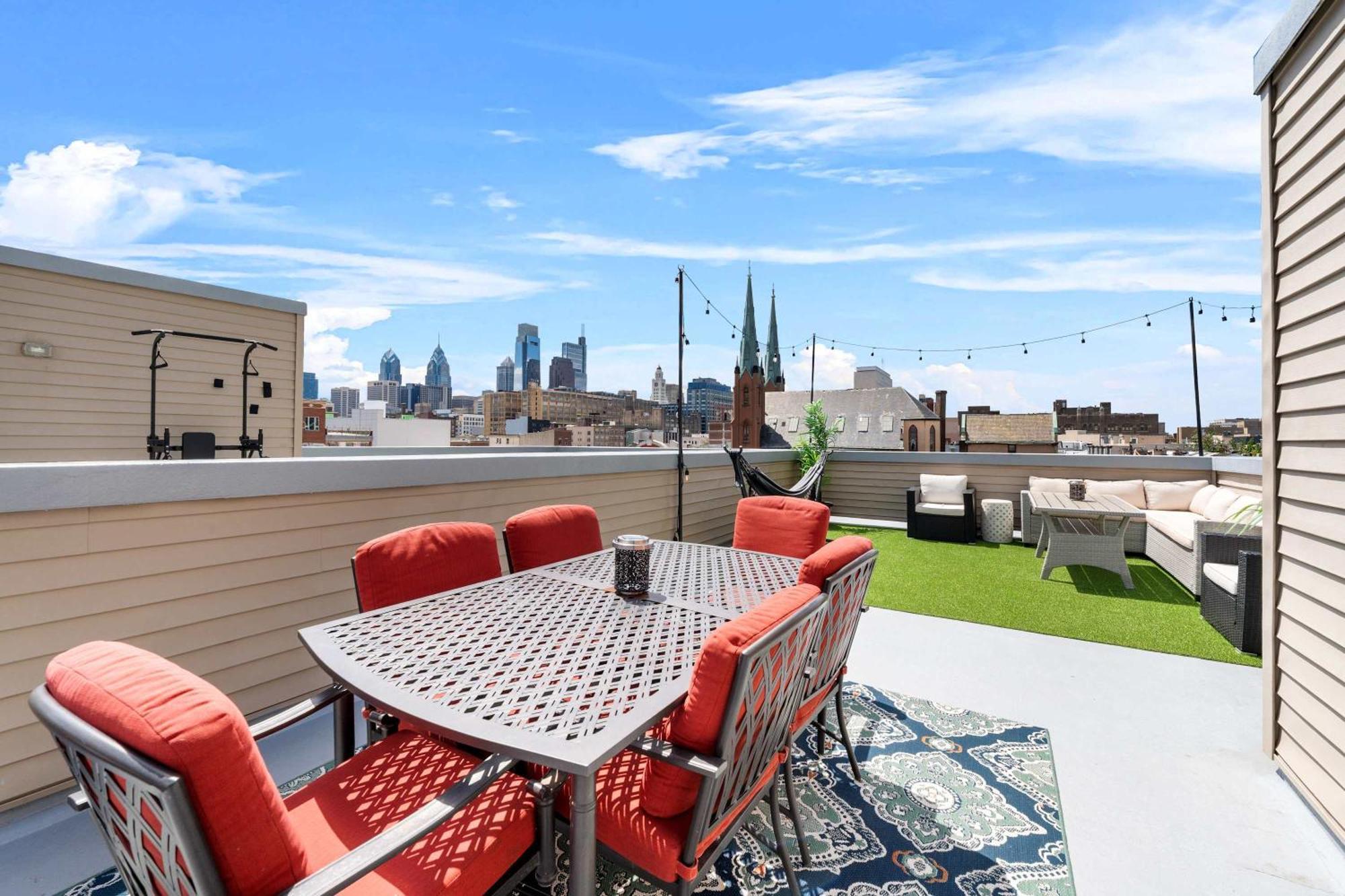 フィラデルフィア Brand New Dbl Unit Roofdeck Outdoor Patioヴィラ エクステリア 写真